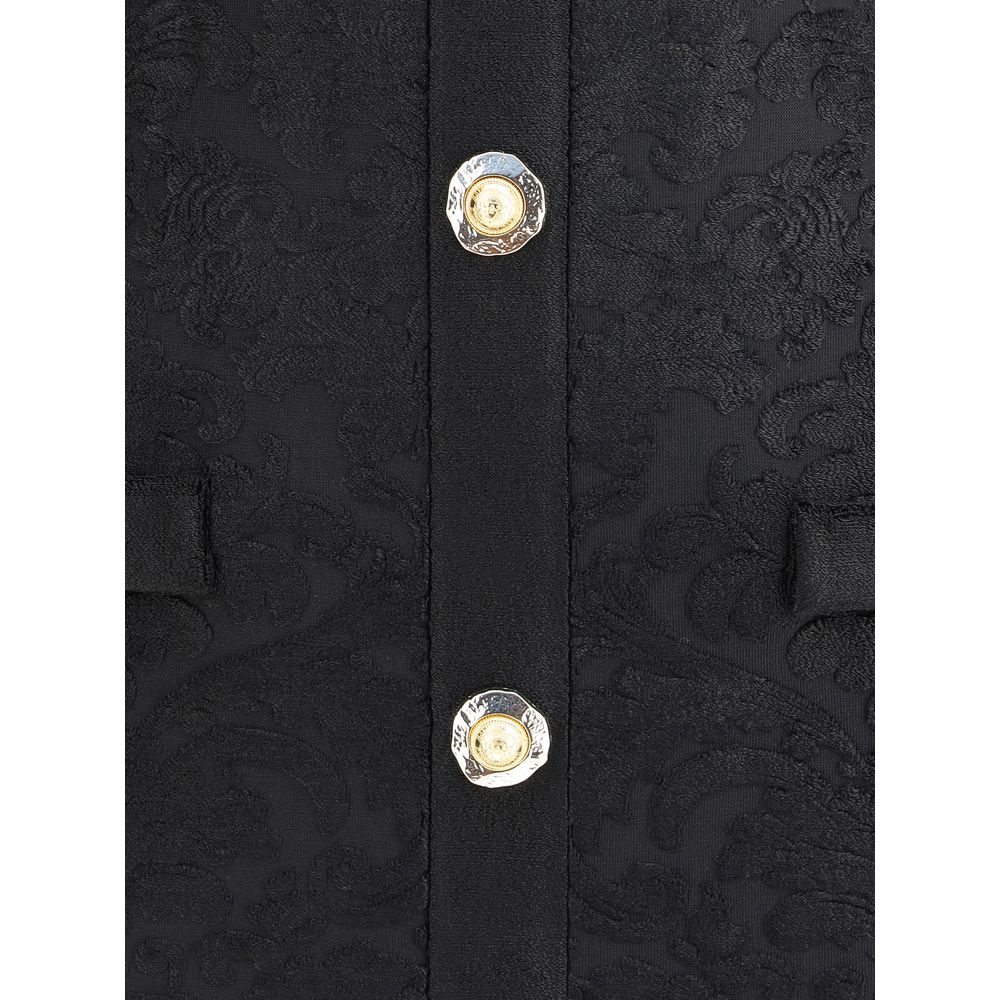 Balmain Black Viscose Cocktail Dress